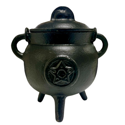 Medium Cast Iron Cauldron with Lid